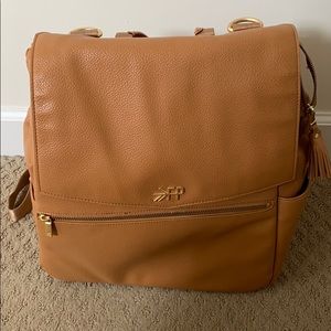 Freshly Picked cognac classic diaper bag